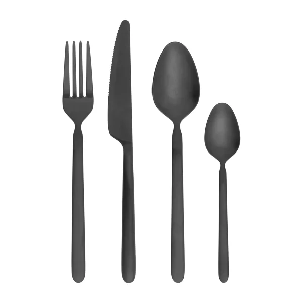 blomus STELLA cutlery black 16 pieces