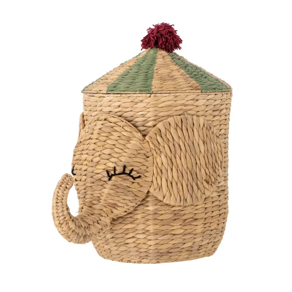 Bloomingville Bobo basket with lid 35x50 cm Natural