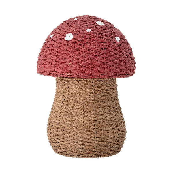 Bloomingville Corintha storage basket with lid Ø43x61 cm Red