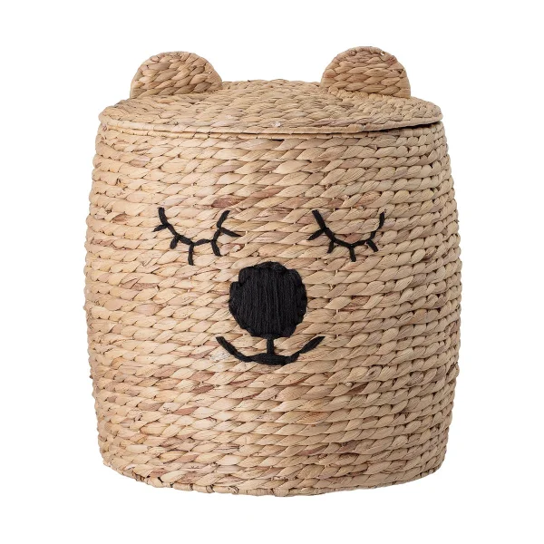 Bloomingville Dolma storage basket with lid 50xØ42 cm Nature