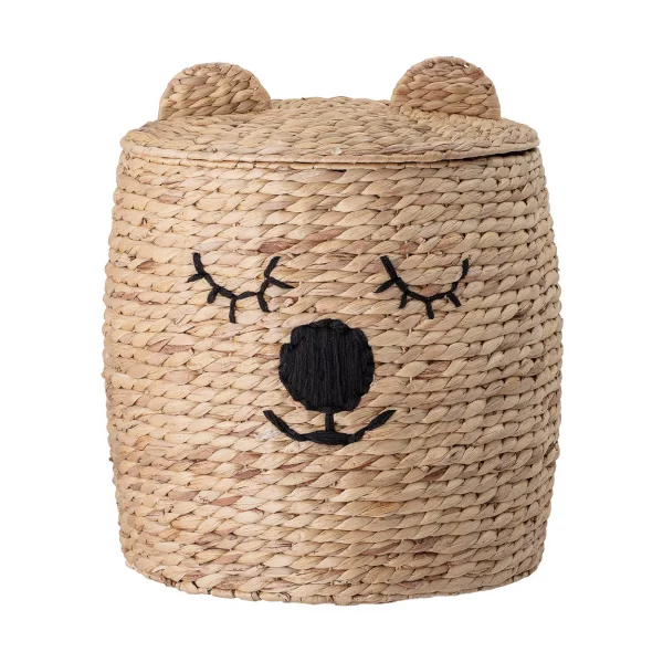 Bloomingville Dolma storage basket with lid Ø42x50 cm Nature