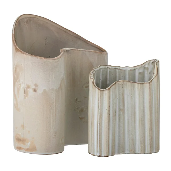 Bloomingville Henaj vase 2 pieces Brown-beige