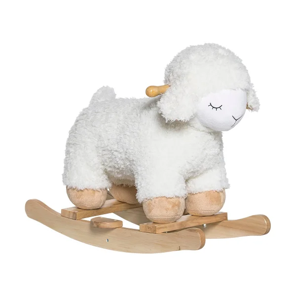 Bloomingville Laasrith sheep rocking horse. White