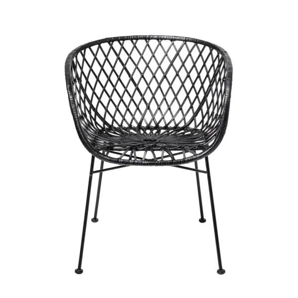 Bloomingville Lounge chair black rattan