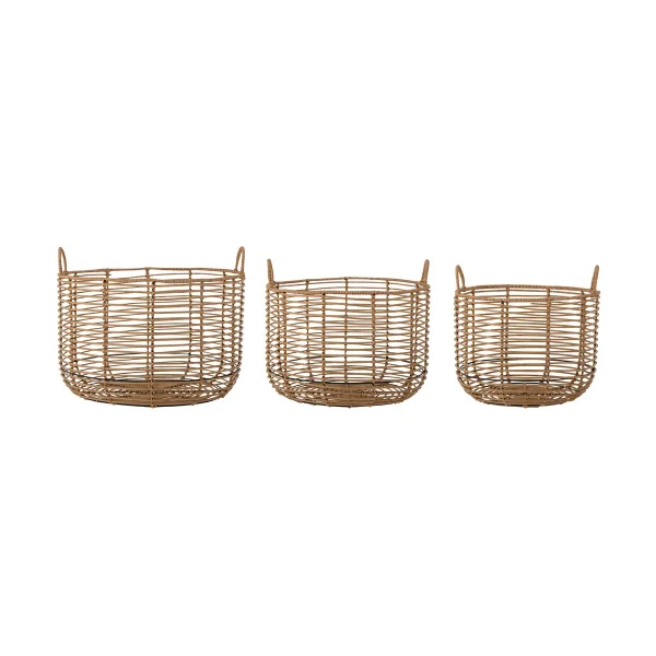 Bloomingville Mekkel storage box 3 pieces Nature