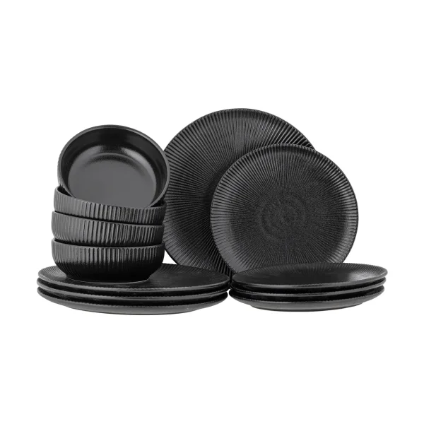 Bloomingville Neri set, 12 pieces Black