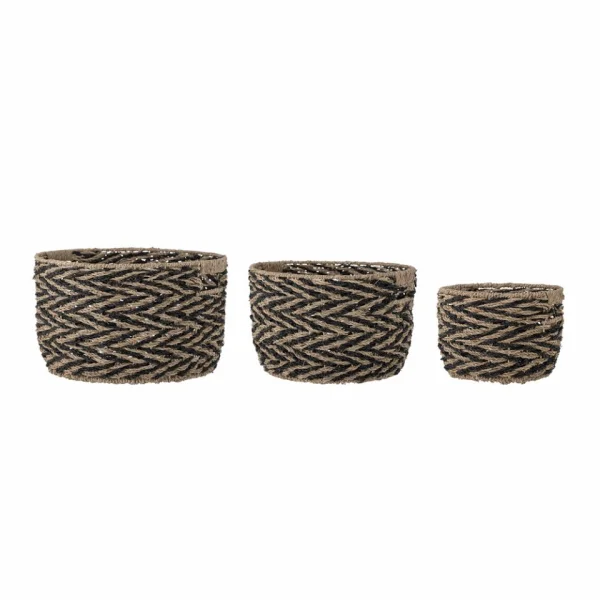 Bloomingville Othilde basket 3-pack Black