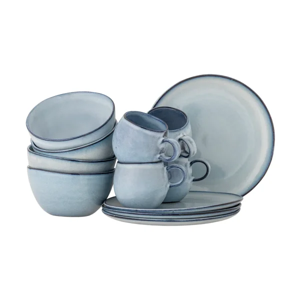 Bloomingville Sandrine breakfast set 12 pieces Blue