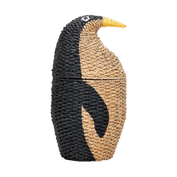 Bloomingville Tazia storage basket with lid Ø37x69 cm Black