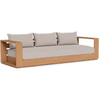 Bora 3 Seater Sofa Teak, 3 Seater - Andrew Martin