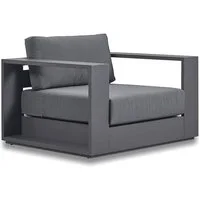 Bora Swivel Chair Slate, Outdoor Swivel Armchair - Andrew Martin
