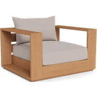 Bora Swivel Chair Teak - Andrew Martin
