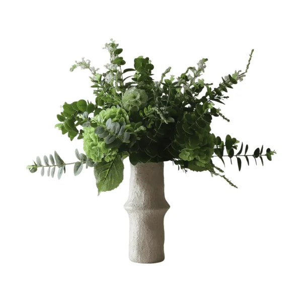 Botané Deep Green artificial bouquet Hydrangea-wildflowers-eucalyptus-scabious stem 15 pcs
