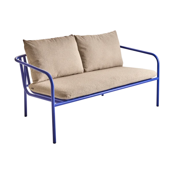 Brafab Bendt sofa Teddy beige-indigo blue