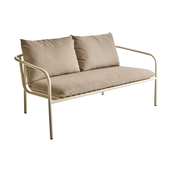 Brafab Bendt sofa Teddy beige-pearl white