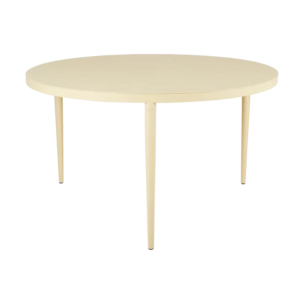 Brafab Bigby dining table round Lemon Ø130 cm