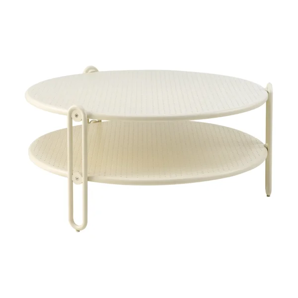 Brafab Blixt coffee table Pearl white, Ø85 cm