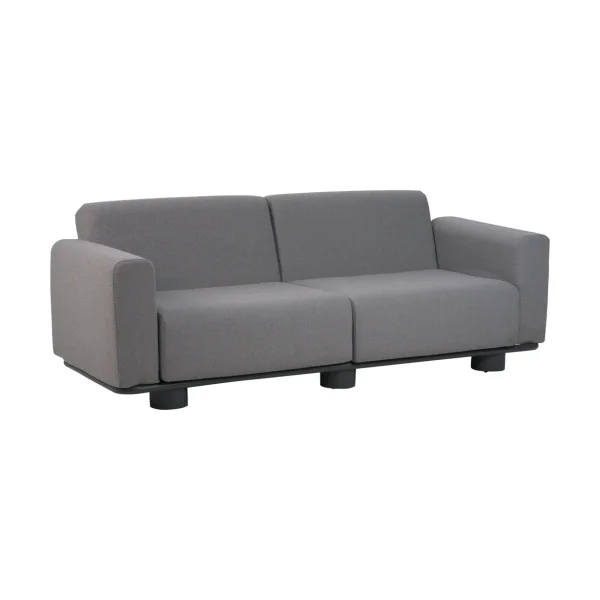 Brafab Bolster sofa Anthracite-teddy grey, 2.5-seater
