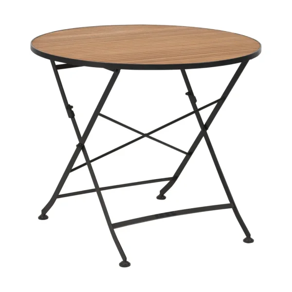Brafab Brewer dining table Black-teak, Ø85 cm