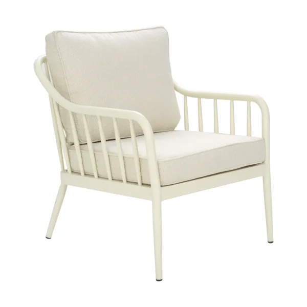 Brafab Coleville armchair Pearl white-dot beige