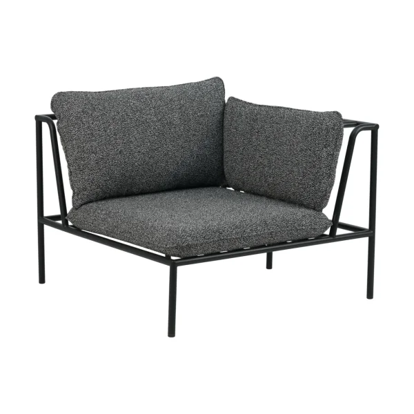 Brafab Collier sofa module Black-teddy ant, corner