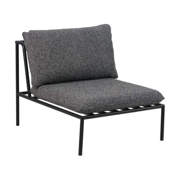 Brafab Collier sofa module Black-teddy ant, middle section
