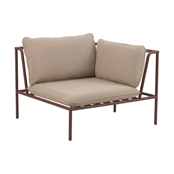 Brafab Collier sofa module Zin red-teddy beige, corner