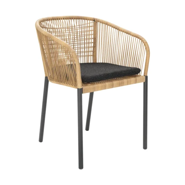 Brafab Delta armchair Anthracite-natural