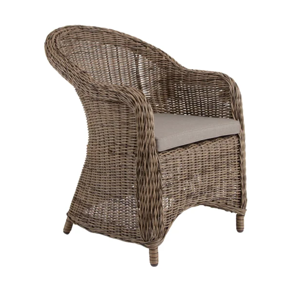 Brafab Eads armchair with seat cushion Natural-beige