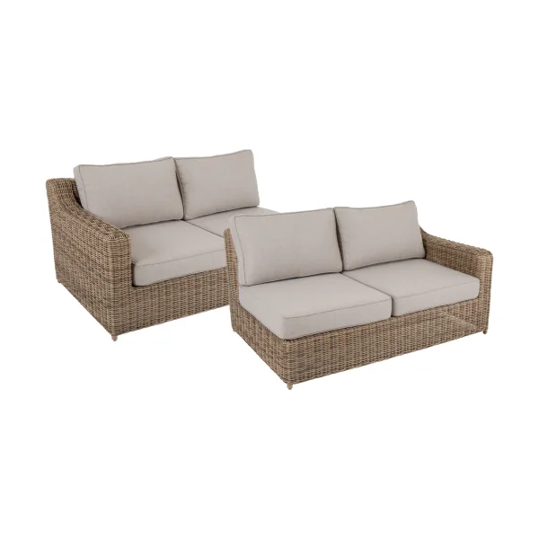 Brafab Glendon sofa module Rustic-beige, right and left end, 2 pieces