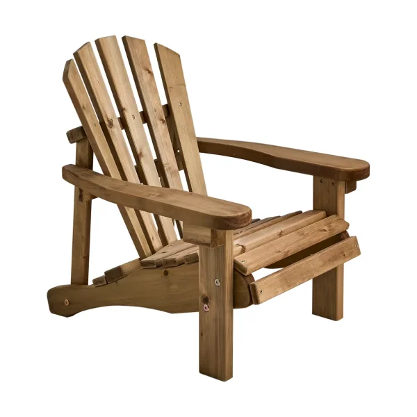 Brafab Gnarp kids deck chair Oiled pine