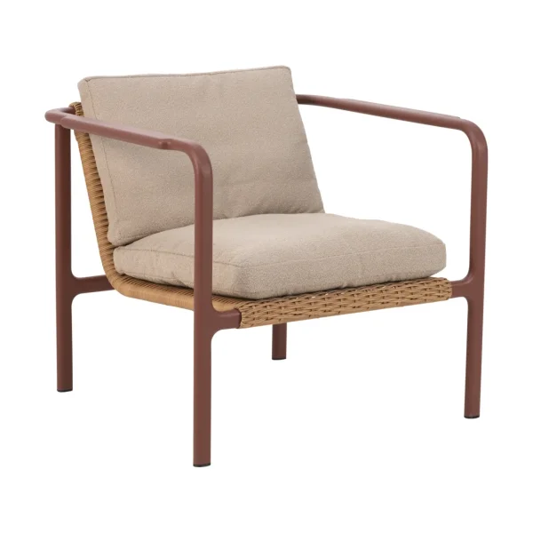 Brafab Motty armchair Zin red-teddy beige