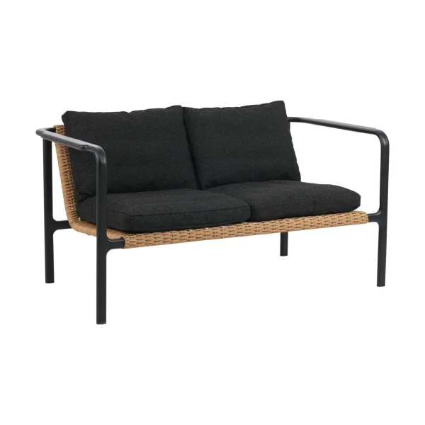 Brafab Motty sofa Black-teddy black, 2 seater