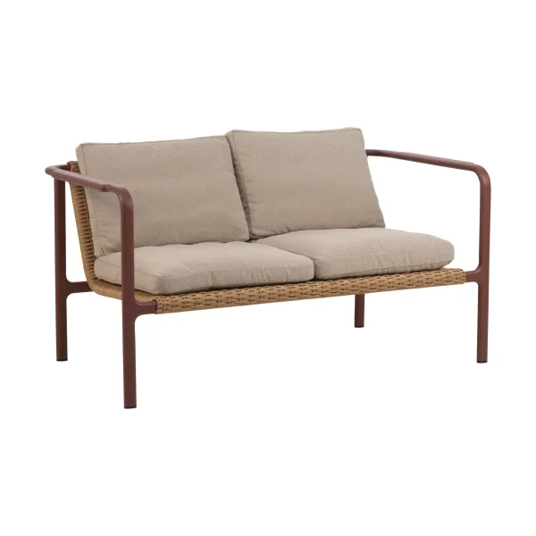 Brafab Motty sofa Zin red-teddy beige, 2-seater