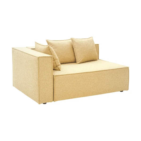 Brafab Muki sofa module Corn, right end module