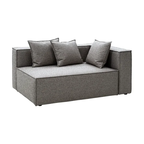 Brafab Muki sofa module Smokey grey, left end module