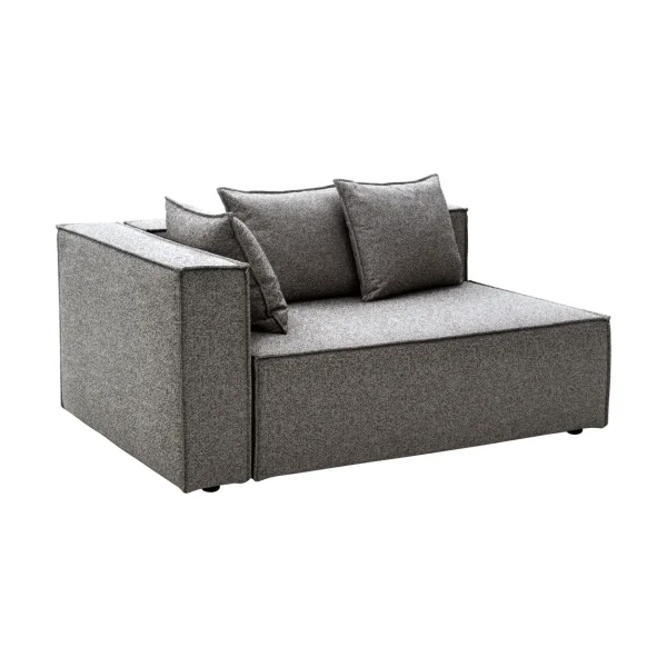 Brafab Muki sofa module Smokey grey, right end module