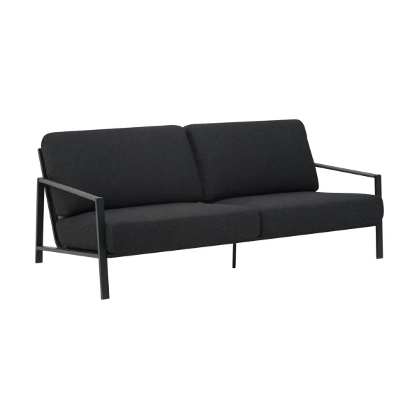 Brafab Naos sofa Black-teddy black, 2.5-seater