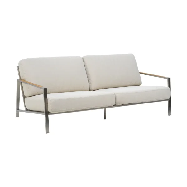 Brafab Naos sofa Stainless steel-dot beige, 2.5-seater
