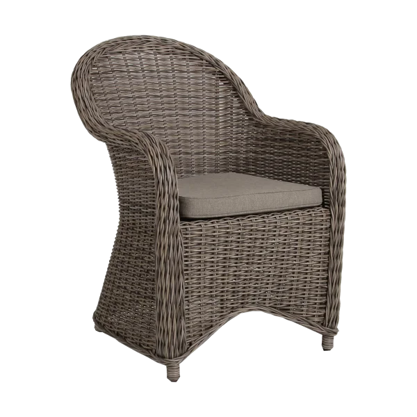 Brafab Paulina armchair with seat cushion Rustic-beige