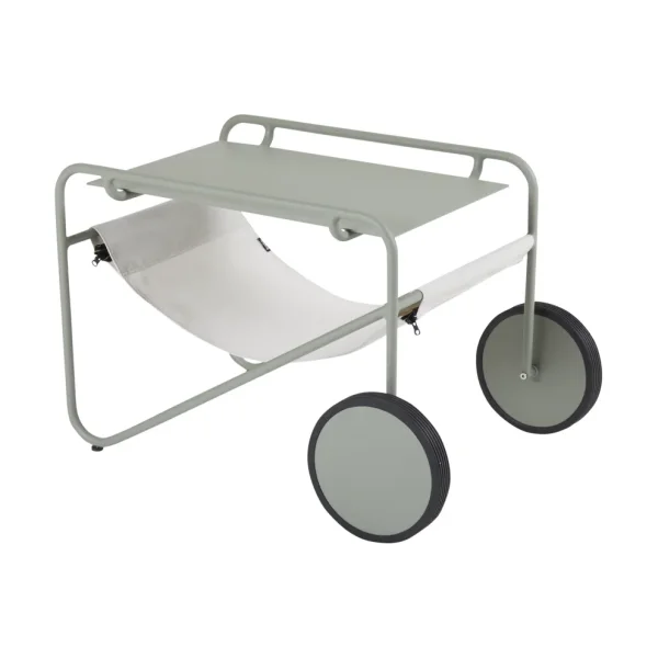 Brafab Poul Table side table Dusty green-off white, 72x44 cm