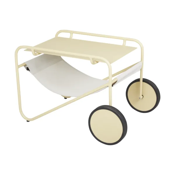 Brafab Poul Table side table Lemon-off white, 72x44 cm