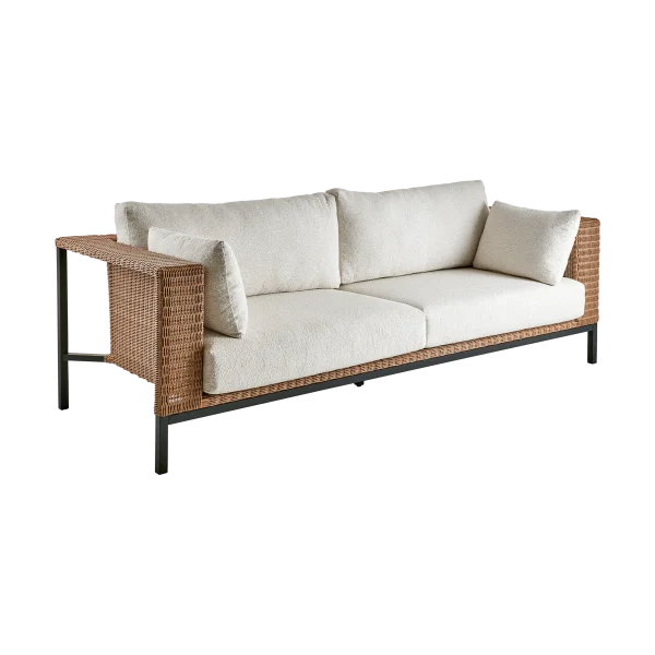 Brafab Shell sofa Teddy rice-black