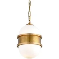 Broomley Pendant Light, Light, Small, Brass - Andrew Martin