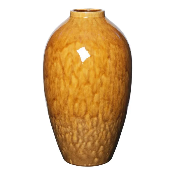 Broste Copenhagen Ingrid ceramic vase 40 cm apple cinnamon