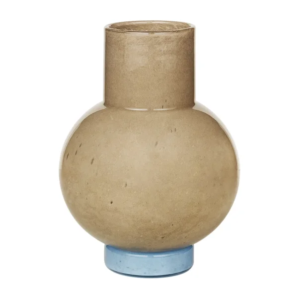 Broste Copenhagen Mari vase 27 cm Taupe-seranity light blue