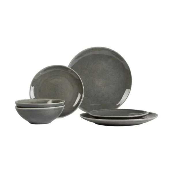 Broste Copenhagen Nordic Rain dinner set for two 6-piece