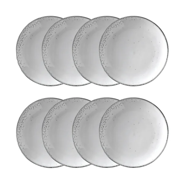 Broste Copenhagen Nordic Sand plate Ø20 cm 8-pack