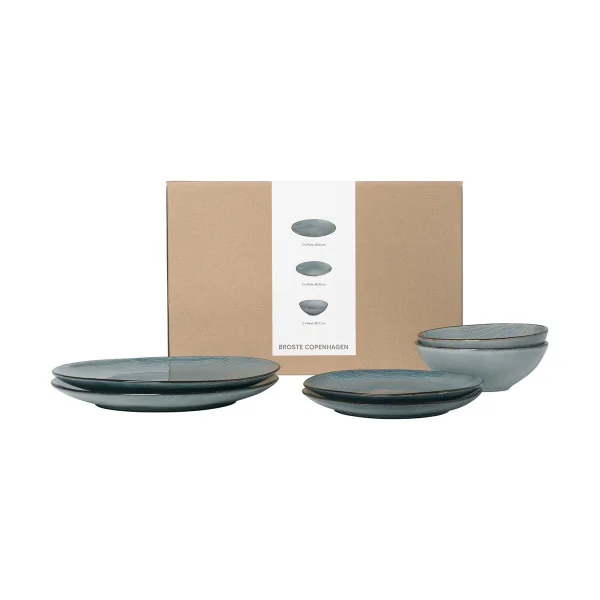 Broste Copenhagen Nordic Sea dinner set for two 6 pieces