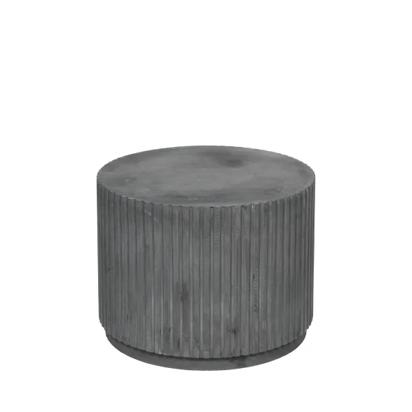 Broste Copenhagen Rillo Podium Fiber Clay Coal